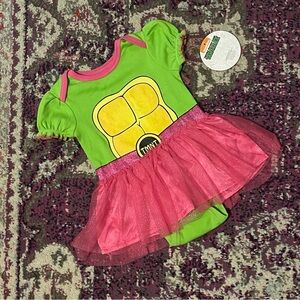 Licensed Nickelodeon Superhero Costume Green and Pink